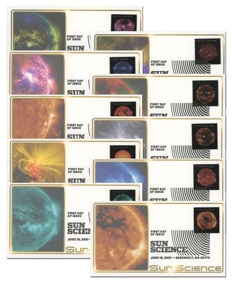 Forever Stamps 2021 Sun Science-Educational Nature Series, First-Class Postage