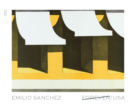Forever Stamps 2021 Emilio Sanchez-Art Collection, Cultural Heritage, First-Class Postage
