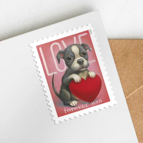Forever Stamps 2023 Love Series-Romantic Collection, First-Class Postage