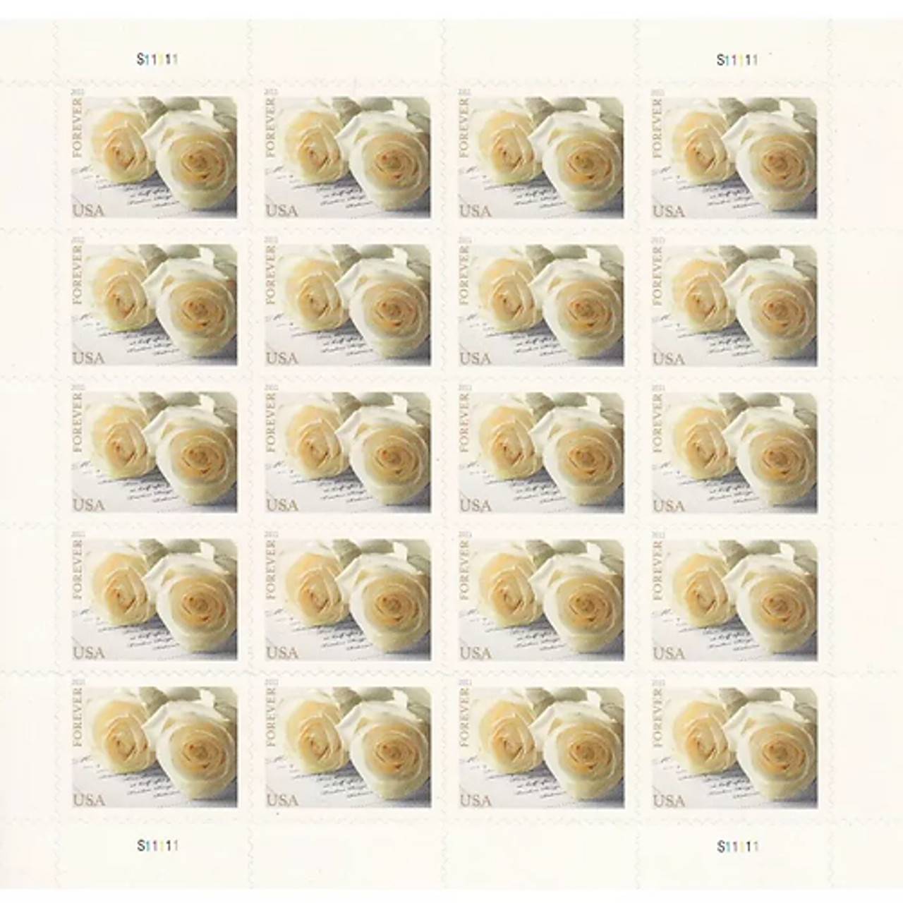 Forever Stamps 2011 Wedding Roses-Wedding Mail, First-Class Postage