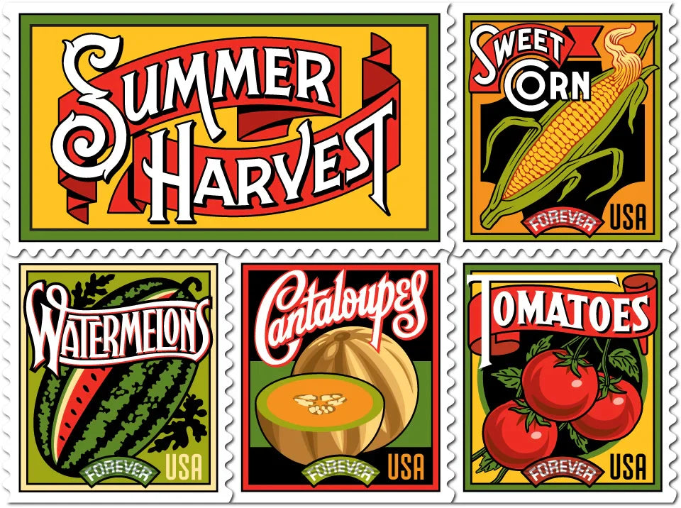 Forever Stamps 2015 Summer Harvest-Seasonal Celebration, First-Class Postage