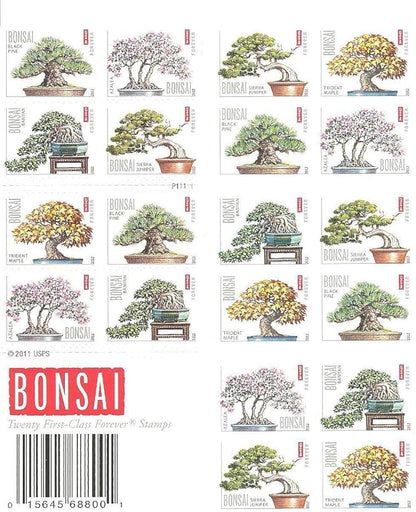 Forever Stamps 2012 Bonsai Trees-Cultural Heritage Collection, First-Class Postage