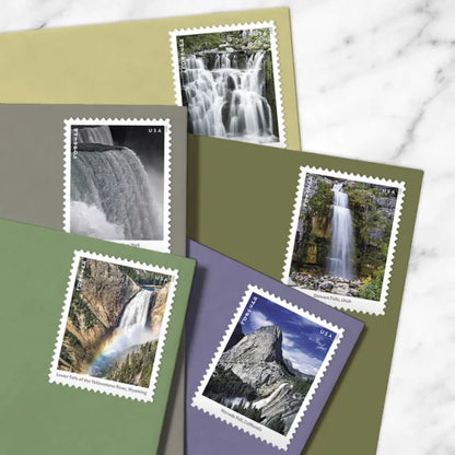 Forever Stamps 2019 Waterfalls-Scenic Nature Series, First-Class Postage