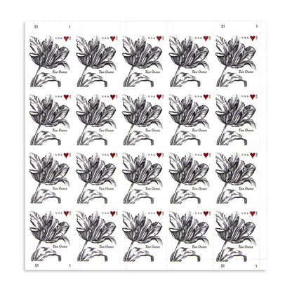 Two-Ounce Stamps 2015 Tulip-Wedding Invitation, First-Class Postage