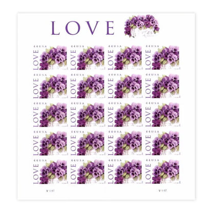 First Class Stamps 2010 Love Purple Pansy-Love & Celebration, 44¡é Postage