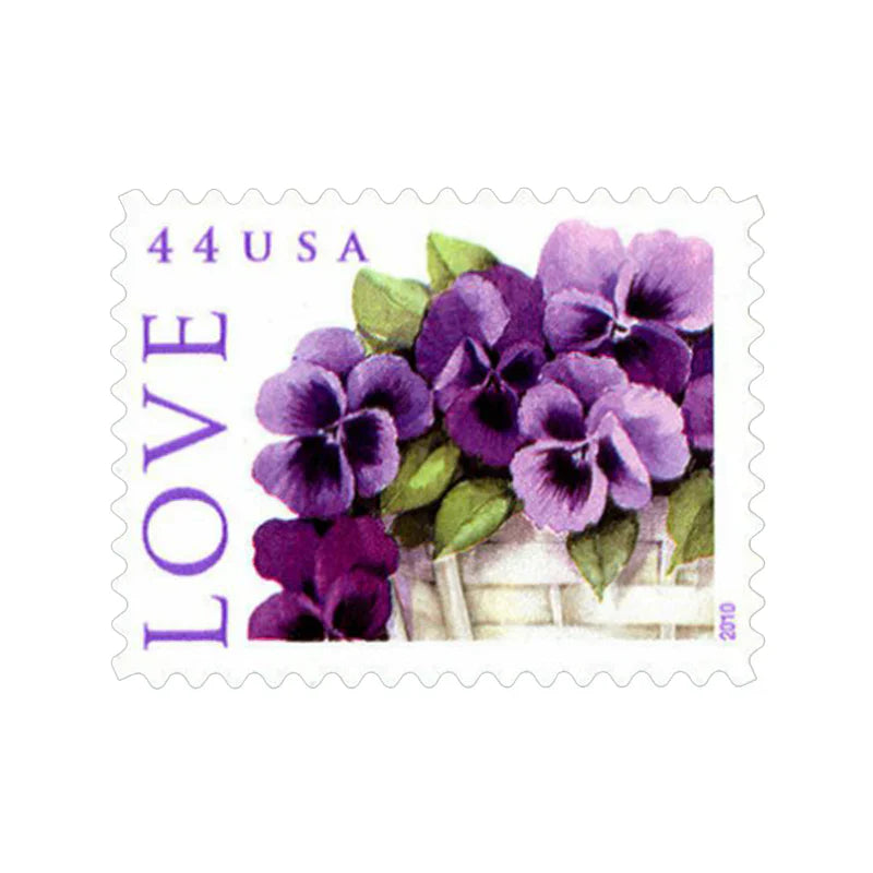 First Class Stamps 2010 Love Purple Pansy-Love & Celebration, 44¡é Postage