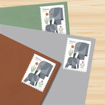 Forever Stamps 2022 Elephants-Nature Series, First-Class Postage