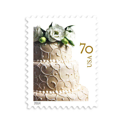 First Class Stamps 2014 Wedding Cake-Wedding Invitation, 70¡é Postage