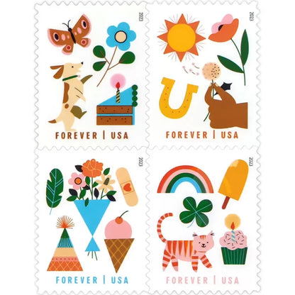 Forever Stamps 2023 Thinking of You-Greeting Card Collection, First-Class Postage