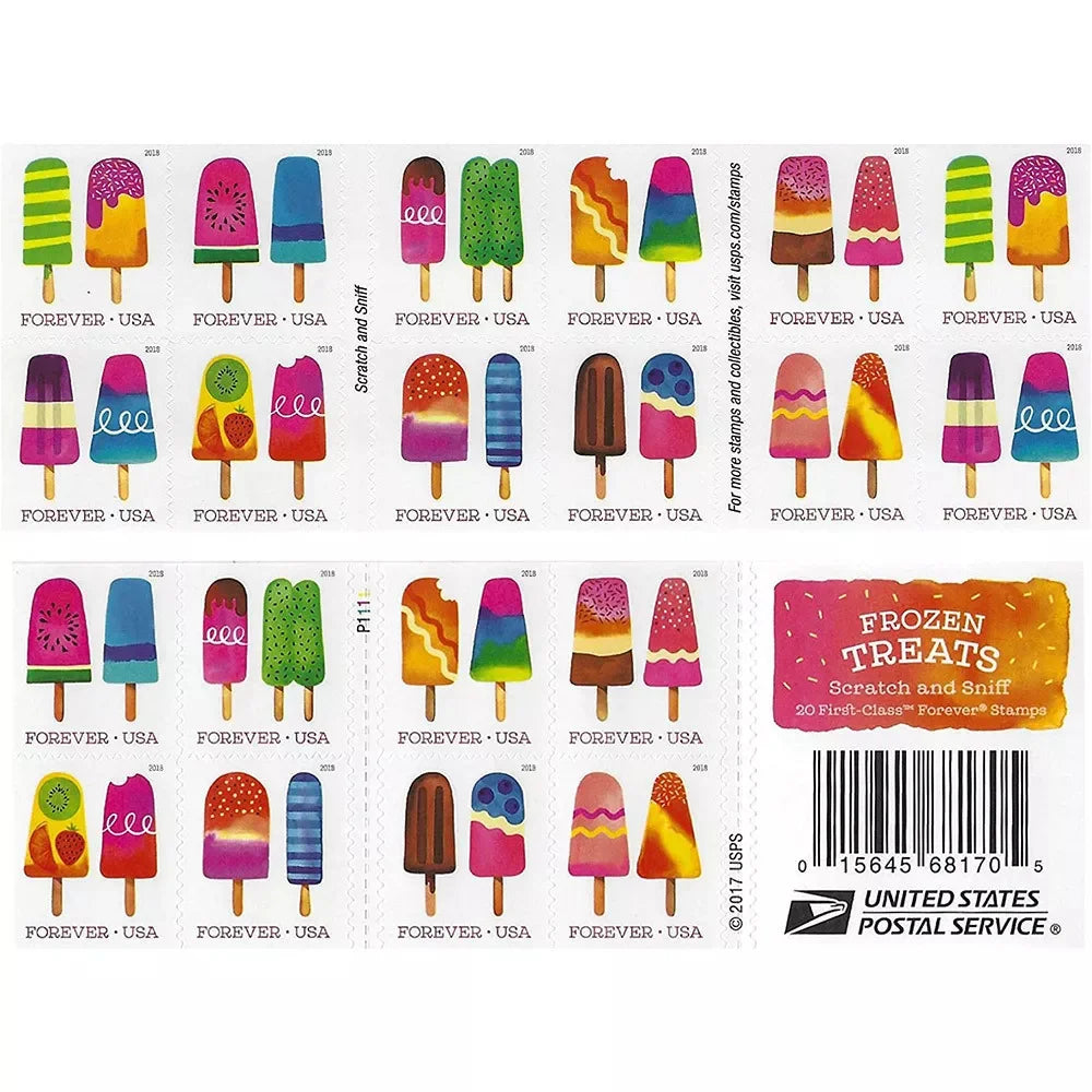 Forever Stamps 2018 Frozen Treats-Summer Fun, First-Class Postage