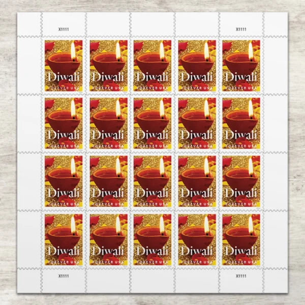 Forever Stamps 2016 Diwali-Festival Greeting, Holiday Celebration, First-Class Postage