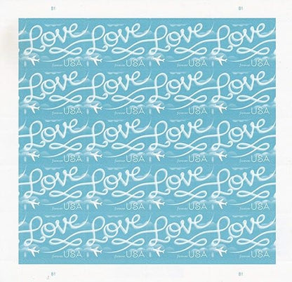 Forever Stamps 2017 Love Skywriting-Love Series, First-Class Postage