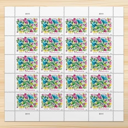 Forever Stamps 2024 Celebration Blooms-Nature Series, First-Class Postage