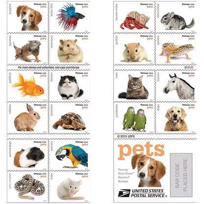 Forever Stamps 2016 Pets-Animal Companions (Puppies), First-Class Postage