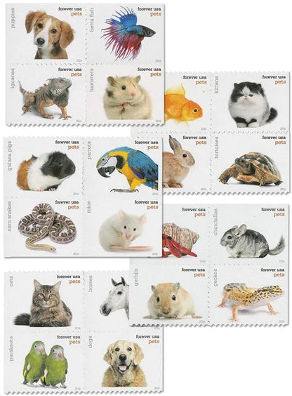 Forever Stamps 2016 Pets-Animal Companions (Puppies), First-Class Postage