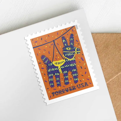 Forever Stamps 2023 Pi?atas-Festive Celebration, First-Class Postage