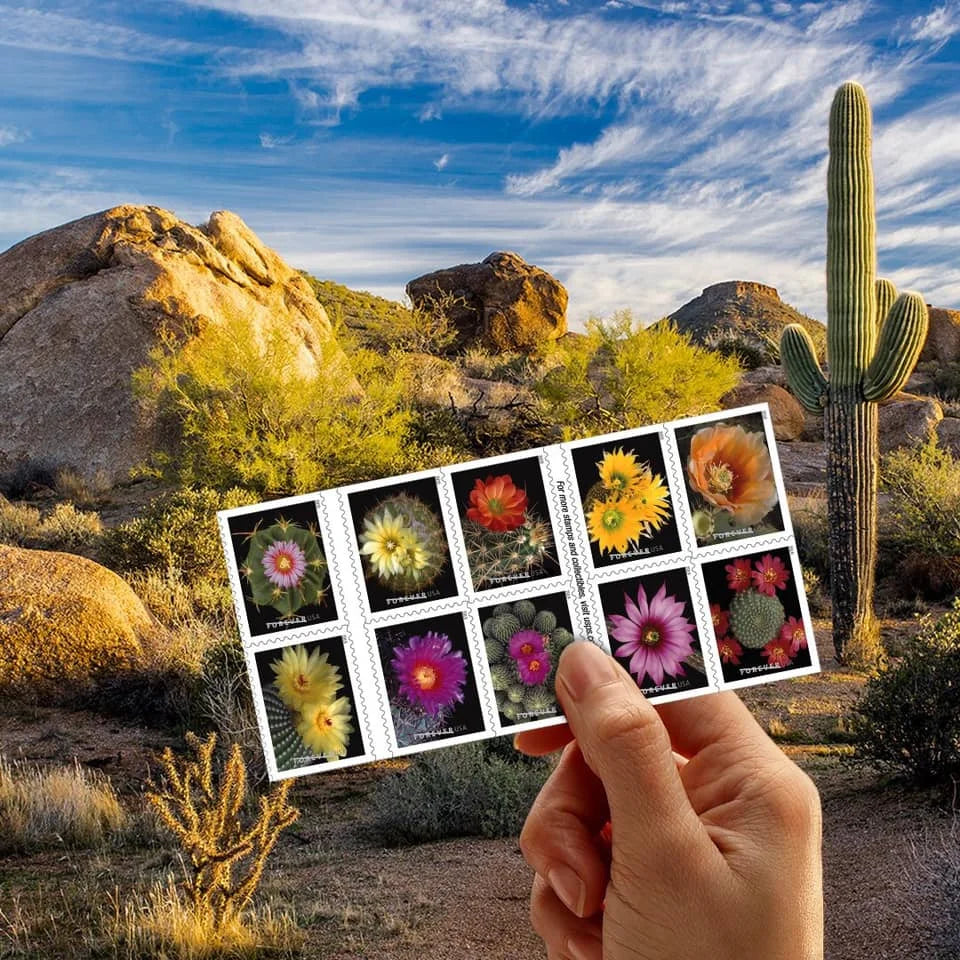 Forever Stamps 2019 Cactus Flowers-Nature Series, First-Class Postage