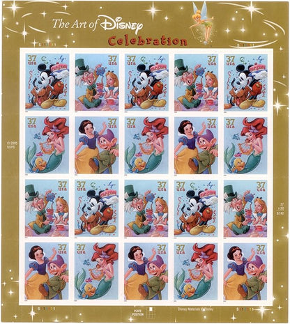 37¡é Stamps 2005 The Art of Disney-Celebration Series, Cultural Heritage, First-Class Rate