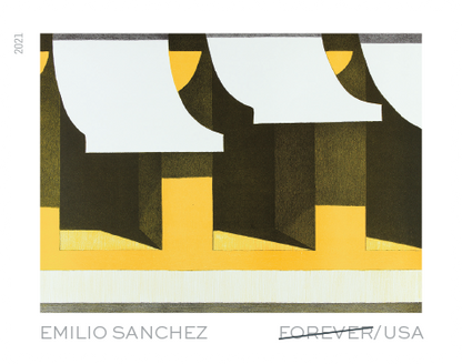 Forever Stamps 2021 Emilio Sanchez-Art Collection, Cultural Heritage, First-Class Postage