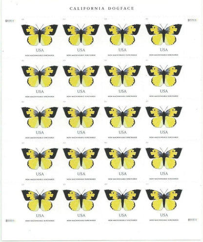 $1.12 Stamps 2019 California Dogface Butterfly-Non-Machinable Surcharge, First-Class Rate