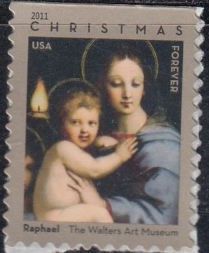 Forever Stamps 2011 Christmas Madonna and Child-Holiday Celebration, First-Class Postage