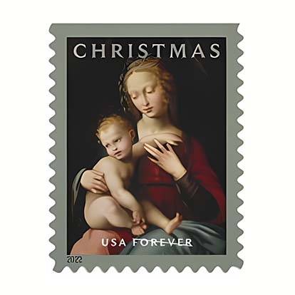 Forever Stamps 2022 Virgin and Child-Holiday Celebration, First-Class Postage