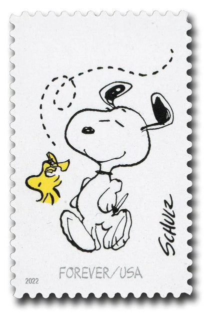 Forever Stamps 2022 Charles M. Schulz-Peanuts Cartoon Characters, First-Class Postage