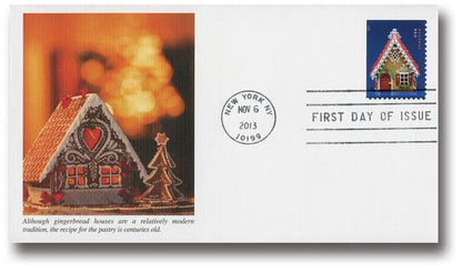 Forever Stamps 2013 Gingerbread Houses-Holiday Celebration, First-Class Postage