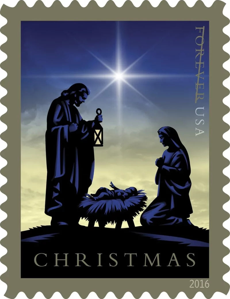 Forever Stamps 2016 Nativity-Traditional Christmas Scene, First-Class Postage