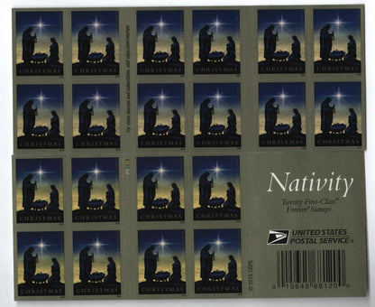 Forever Stamps 2016 Nativity-Traditional Christmas Scene, First-Class Postage