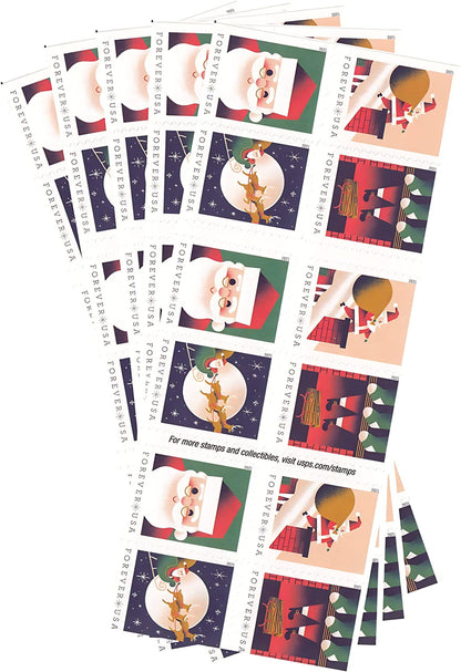 Forever Stamps 2021 A Visit from St. Nick, First-Class Postage