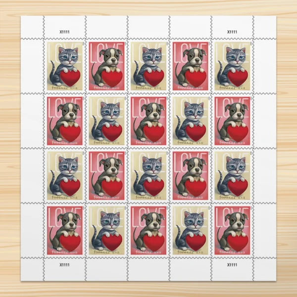 Forever Stamps 2023 Love Series-Romantic Collection, First-Class Postage