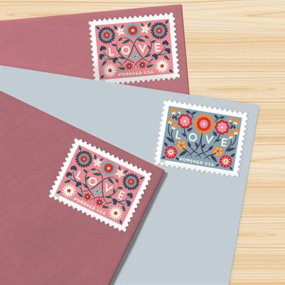 Forever Stamps 2022 Love-Love Greeting, First-Class Postage