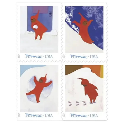 Forever Stamps 2017 The Snowy Day-Winter Wonderland, First-Class Postage