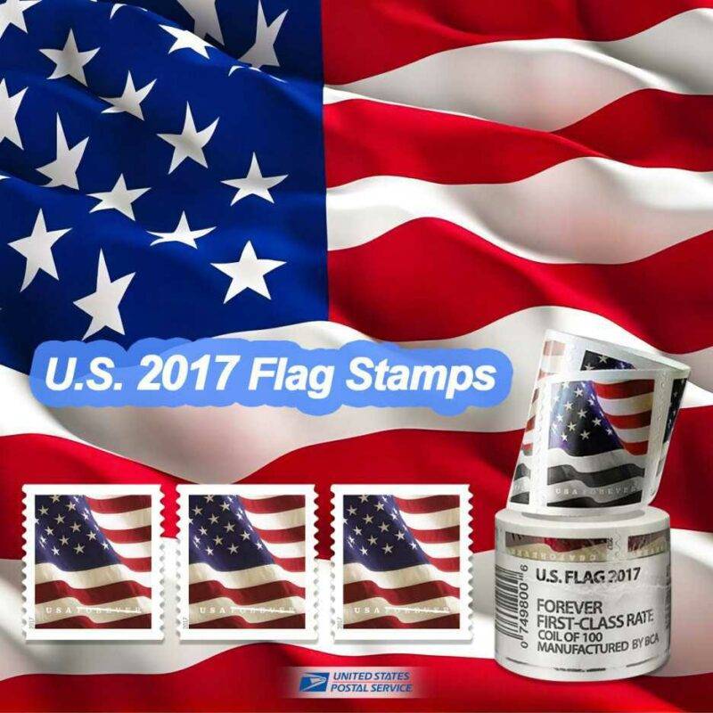 Forever Stamps 2017 U.S. Flag-Patriotic Symbol, First-Class Postage