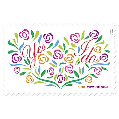 Two-Ounce Stamps 2015 Yes, I Do-Wedding Invitation, First-Class Postage