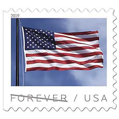 Forever Stamps 2019 U.S. Flag-Patriotic Symbol, First-Class Postage