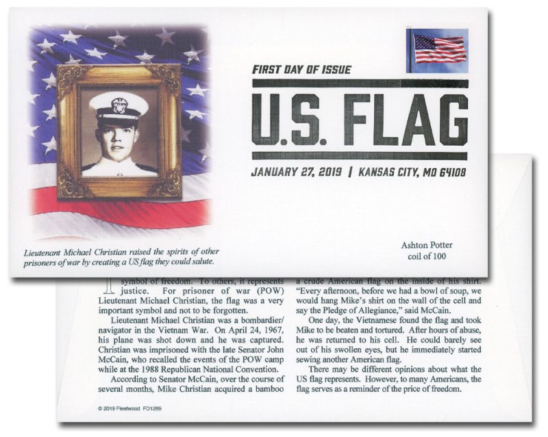 Forever Stamps 2019 U.S. Flag-Patriotic Symbol, First-Class Postage