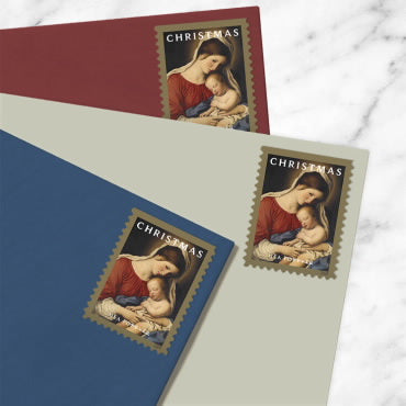 Forever Stamps 2024 Christmas Madonna and Child-Holiday Celebration, First-Class Postage