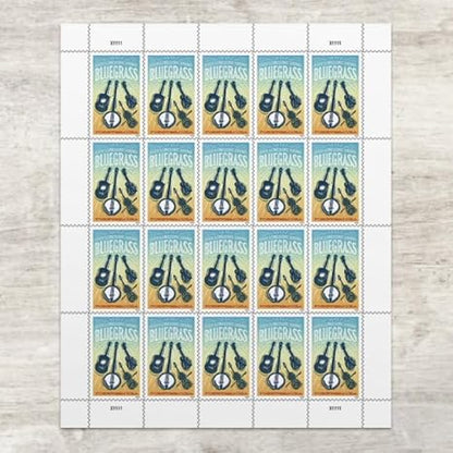 Forever Stamps 2024 Bluegrass Music-Cultural Heritage, First-Class Postage
