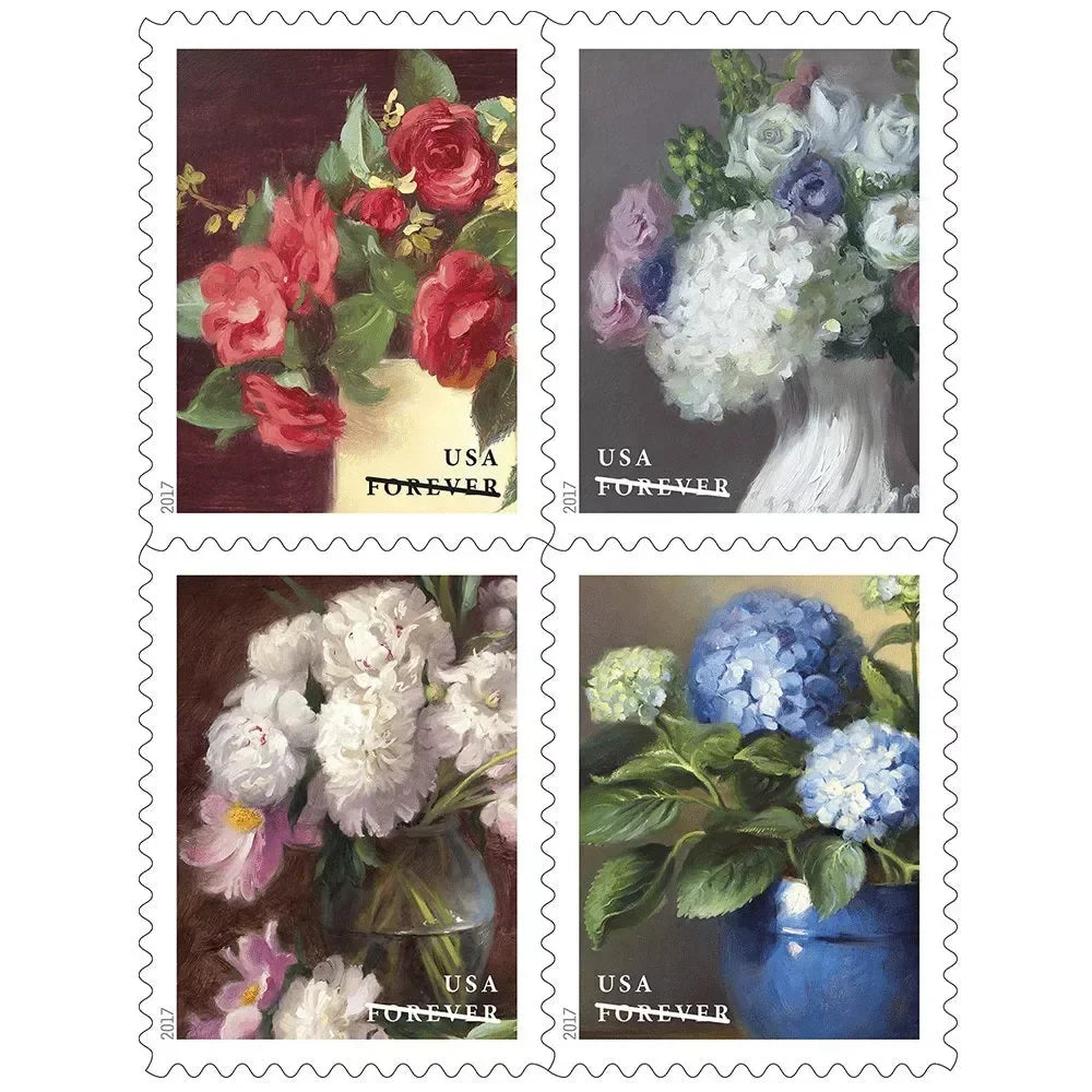 Forever Stamps 2017 Flowers from the Garden-Nature Series, First-Class Postage