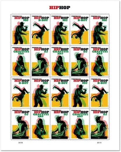 Forever Stamps 2021 Hip Hop-Music & Culture Series, First-Class Postage