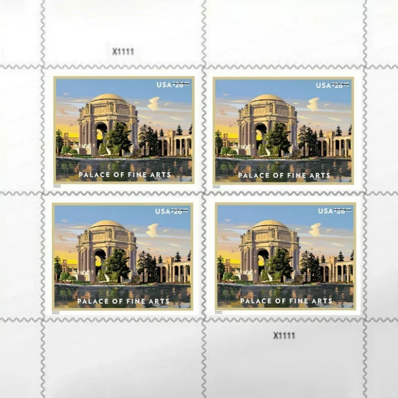 Priority Mail Express Stamps 2022 Palace of Fine Arts-Cultural Heritage, $26.95 Postage